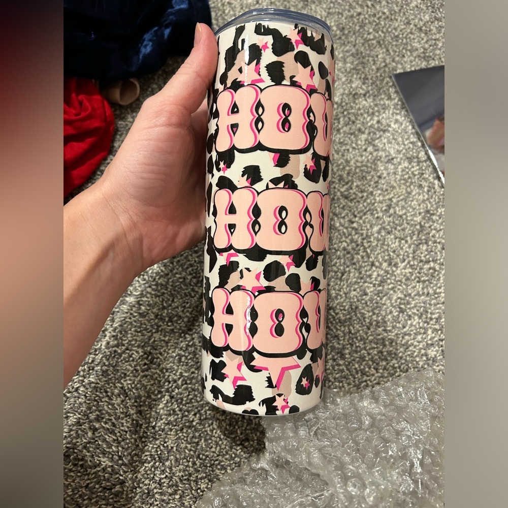 NEW howdy leopard tumbler